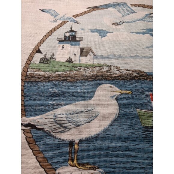 1995 Cotton Linen Tea Towel Nautical Light House Birth Year or Anniversary Gift - Picture 9 of 12